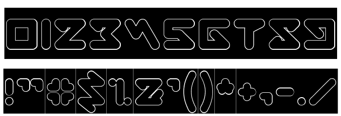 ABSTRASCTIK- Hollow Font OTHER CHARS