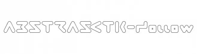 ABSTRASCTIK-Hollow  les polices de caractères gratuit tlcharger