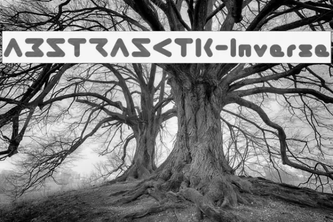 ABSTRASCTIK-Inverse फ़ॉन्ट examples