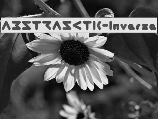 ABSTRASCTIK-Inverse फ़ॉन्ट examples