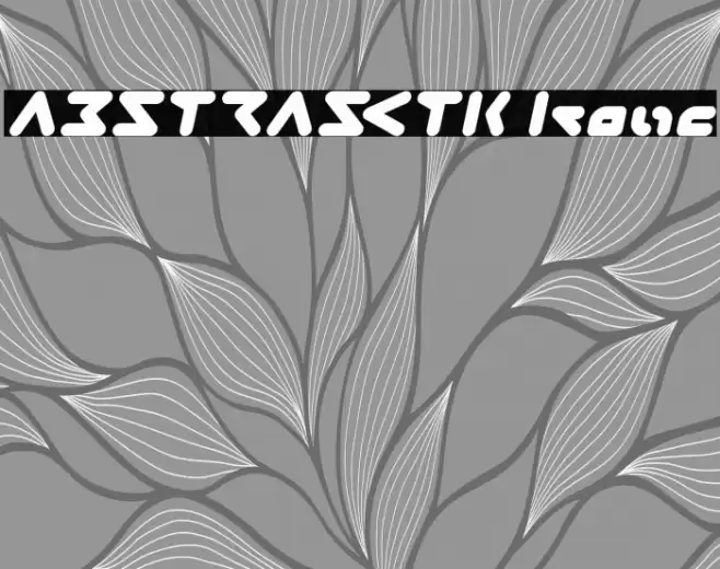 ABSTRASCTIK Italic Font examples