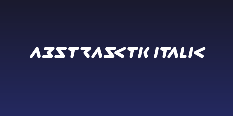 ABSTRASCTIK Italic Social Header