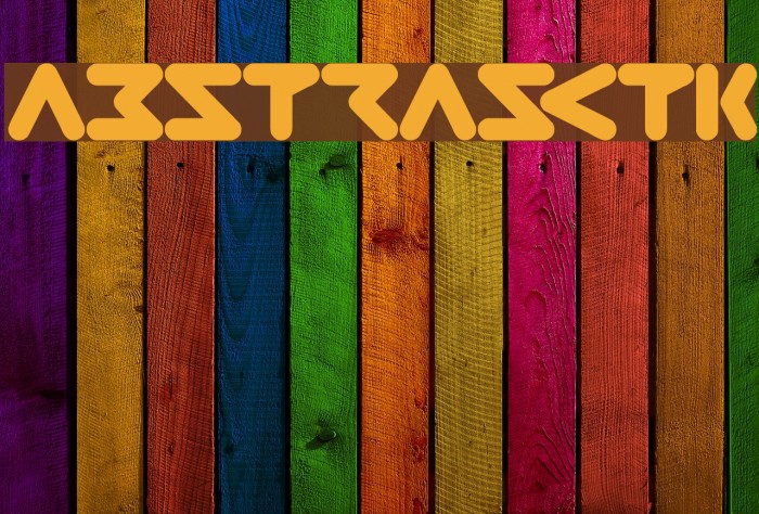 ABSTRASCTIK फ़ॉन्ट examples