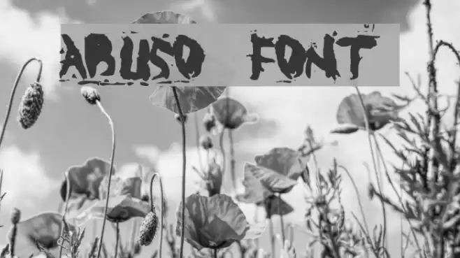 ABUSO Font examples