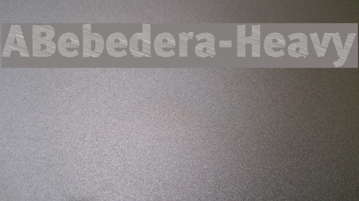 ABebedera-Heavy Schriftart examples