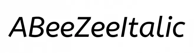 ABeeZee-Italic  Descarca Fonturi Gratis