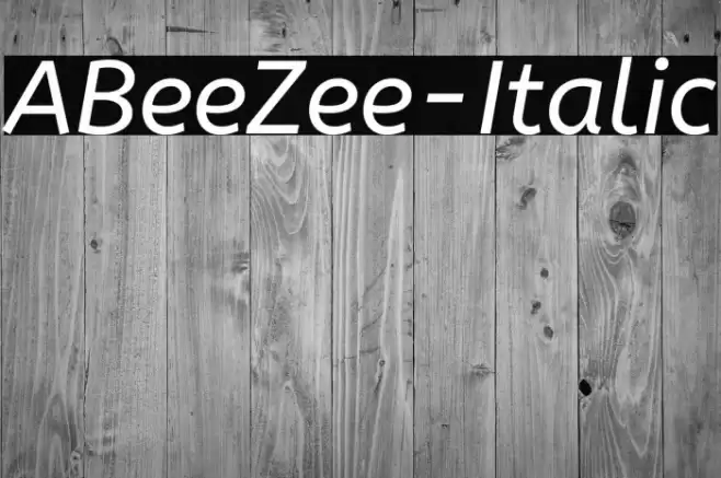 ABeeZee-Italic Font examples