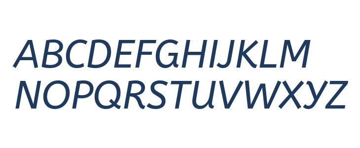 ABeeZee-Italic2 Uppercase