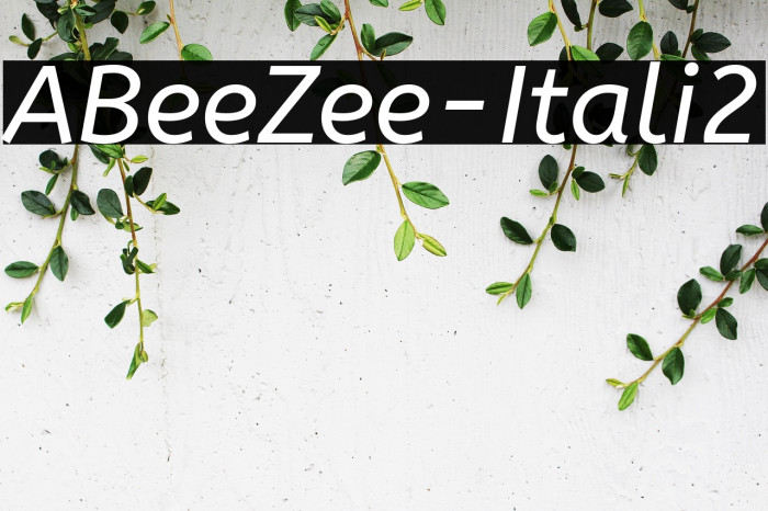 ABeeZee-Italic2 Example 3