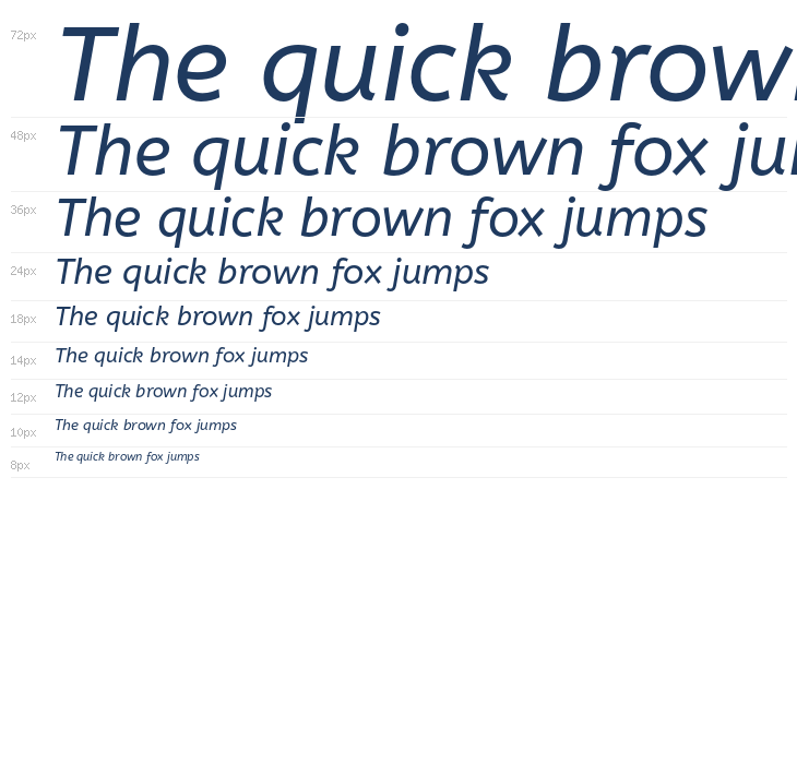 ABeeZee-Italic2 Waterfall