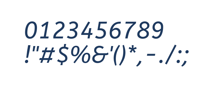 ABeeZee Italic3 Other Characters