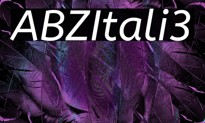 ABeeZee Italic3 Example 2