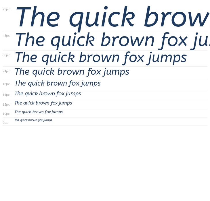 ABeeZee Italic3 Waterfall