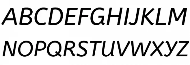ABeeZee Italic Fuentes MAYÚSCULAS