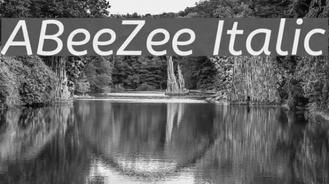 ABeeZee Italic Font examples