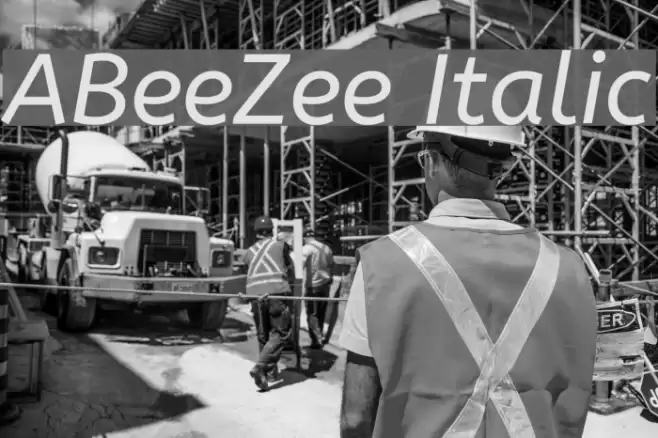 ABeeZee Italic Font examples