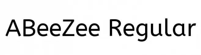 ABeeZee Regular  नि: शुल्क फ़ॉन्ट्स डाउनलोड