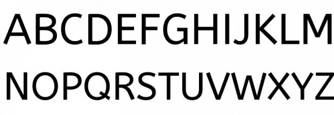 ABeeZee Regular Schriftart Groß
