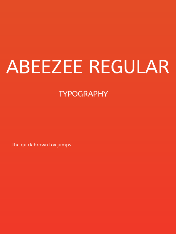 ABeeZee Regular Poster