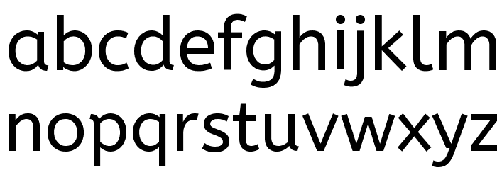 ABeeZee Regular Font LOWERCASE
