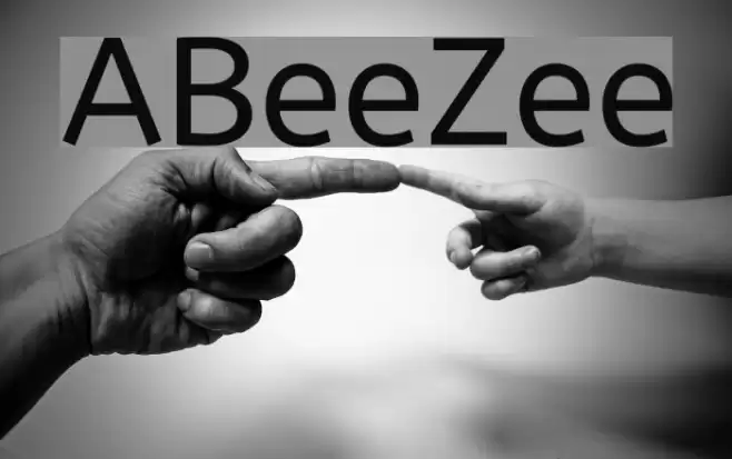ABeeZee Font examples