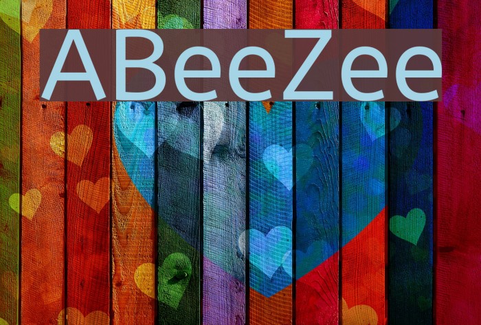 ABeeZee Font examples