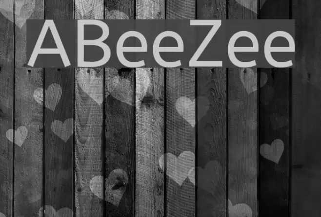 ABeeZee Font examples