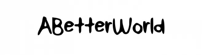 ABetterWorld  font caratteri gratis