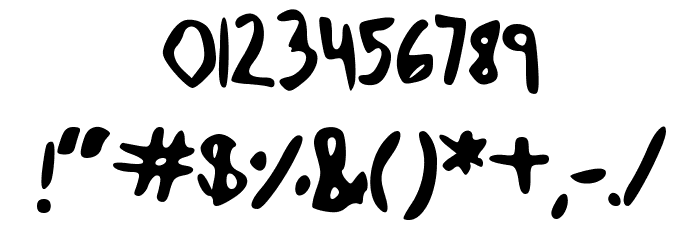 ABetterWorld Font OTHER CHARS