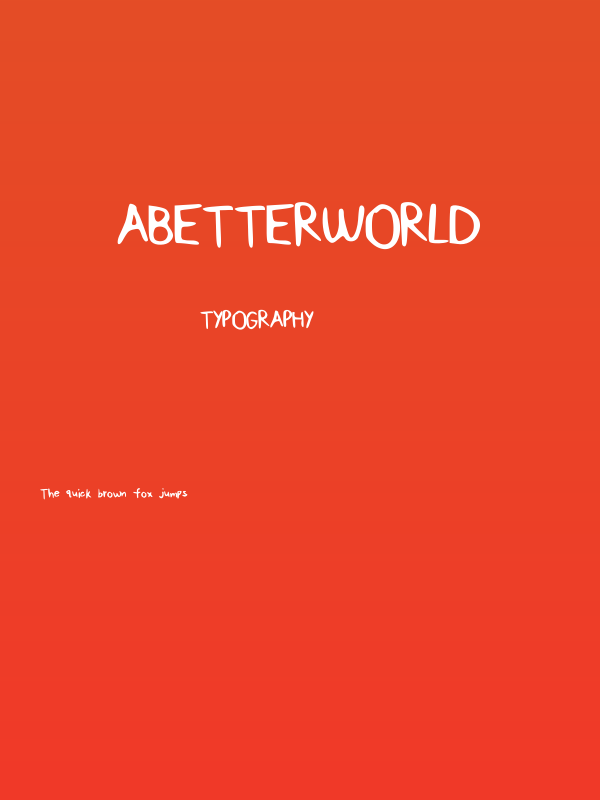 ABetterWorld Poster