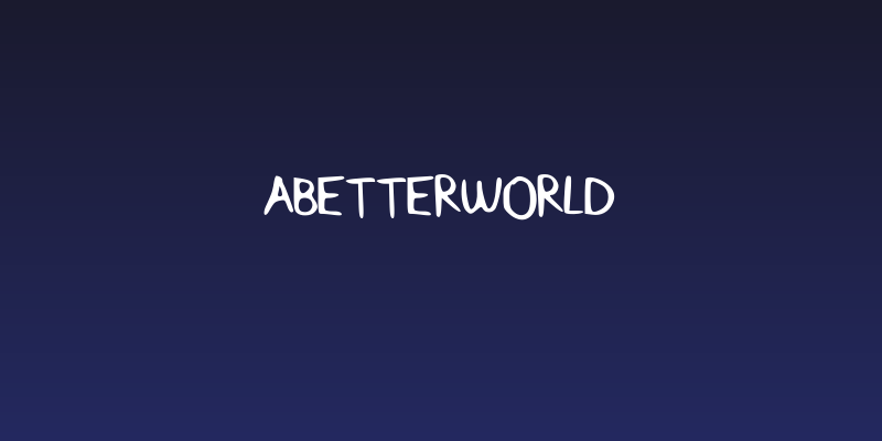 ABetterWorld Social Header