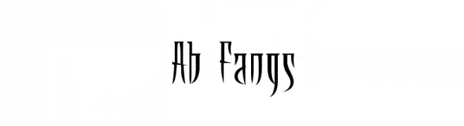 Ab Fangs  Free Fonts Download