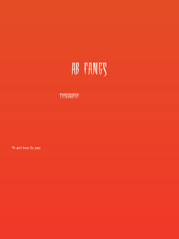 Ab Fangs Poster