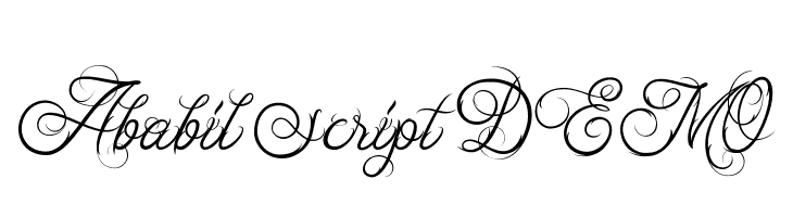 Ababil Script DEMO  नि: शुल्क फ़ॉन्ट्स डाउनलोड