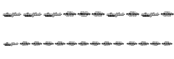Ababil Script DEMO Font OTHER CHARS