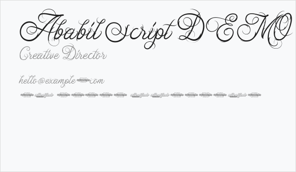 Ababil Script DEMO Business Card
