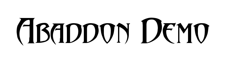 Abaddon Demo Font