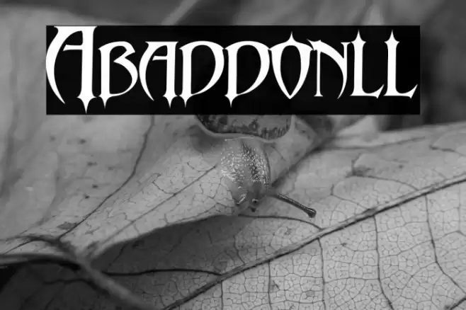 Abaddon-ll Font examples