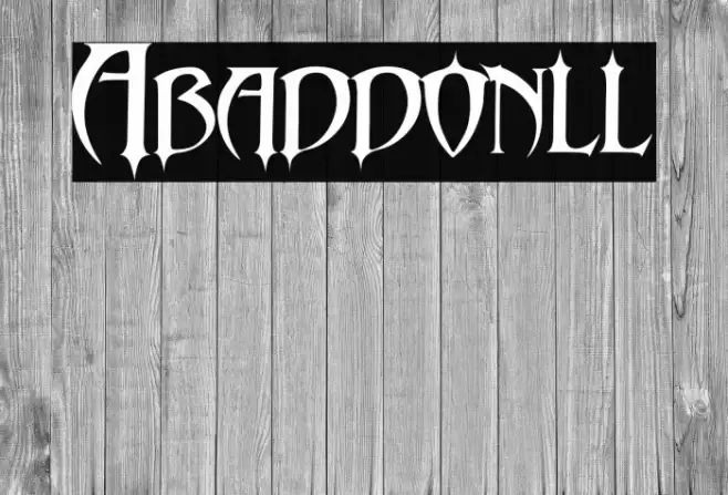 Abaddon-ll Font examples