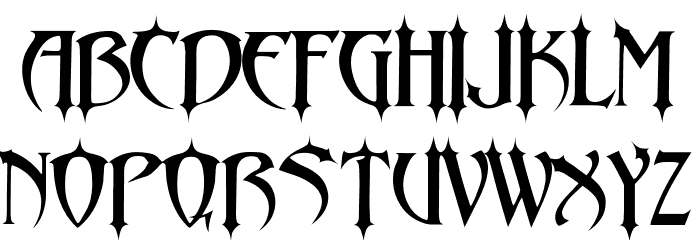 Abaddon-ll Font LOWERCASE