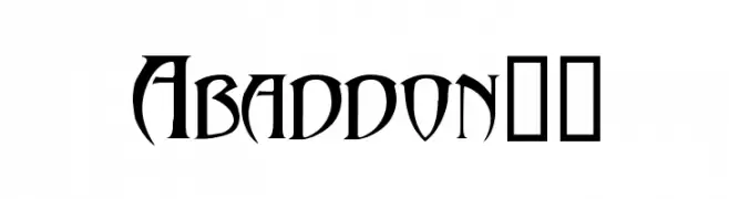 Abaddon!"  baixar fontes gratis
