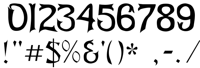 Abagail Regular Font OTHER CHARS