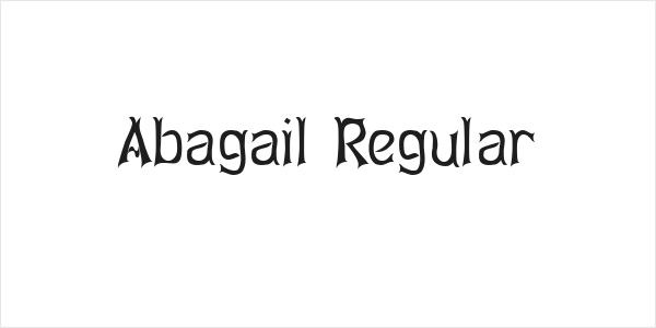 Abagail Regular Logo