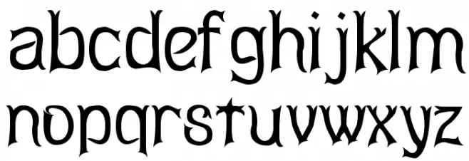 Abagail Regular フォント 小文字