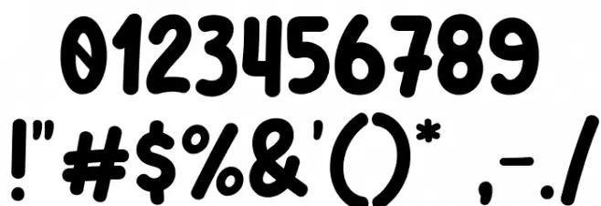 Abalone Smile Font OTHER CHARS