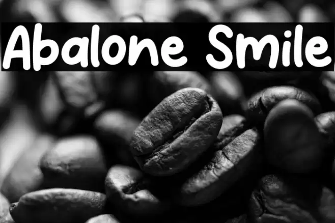 Abalone Smile Font examples