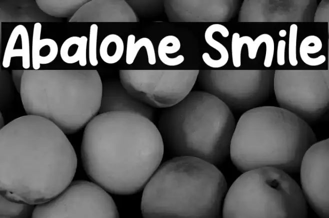 Abalone Smile Font examples