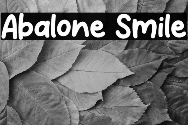 Abalone Smile Font examples