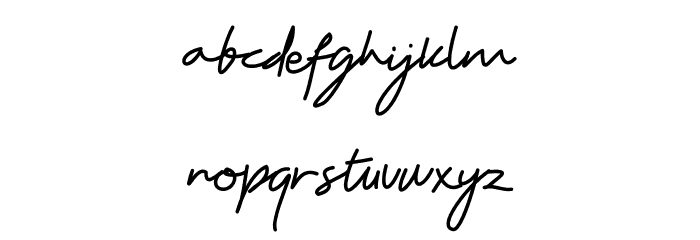 Abamail Font LOWERCASE