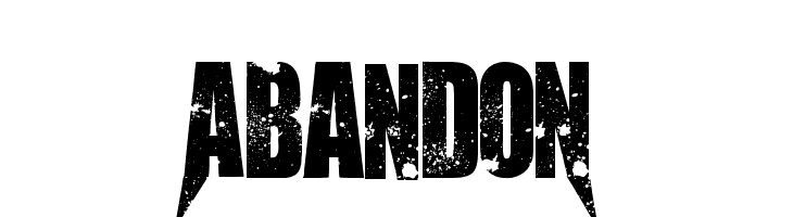 AbandoN Шрифта